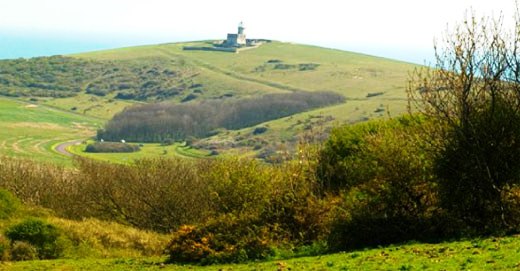 5 nights Cycling the South Downs Way in England Beachy Head Lighthouse
