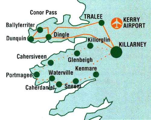 5 nights ireland self-guided bike tour county kerry. our biking tours of the kerry coast from killarney area, county Kerry, ireland