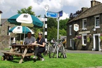 4 nights Cycle C2C Whitehaven - Newcastle across England, The Pub at Garrigill