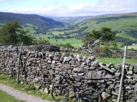 2 nights Cycling in the Yorkshire Dales, a view of Swaledale
